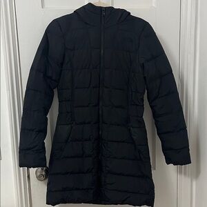 The North Face Women's Black Hooded Puffer Down Coat